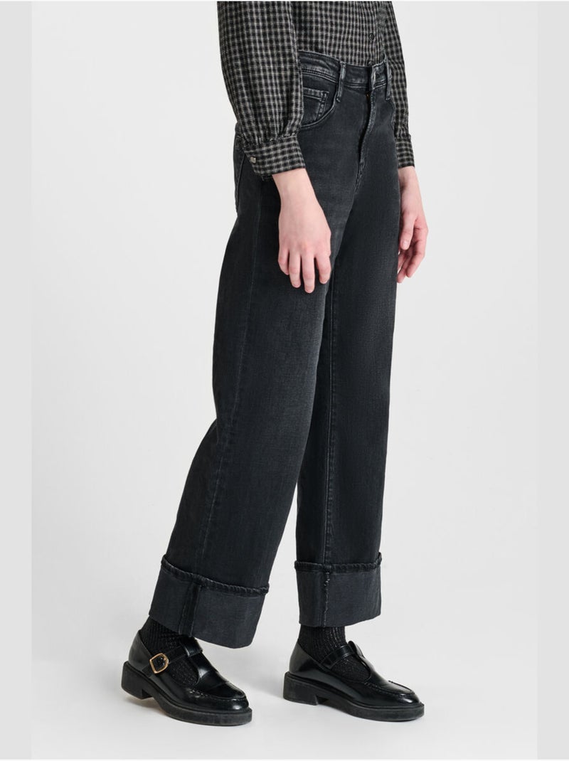 Jeans dritto REVERS, lunghezza 34 Nero - Kiabi
