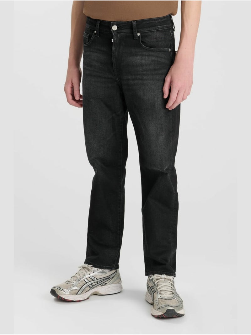 Jeans dritto swann, lunghezza 34 Nero - Kiabi