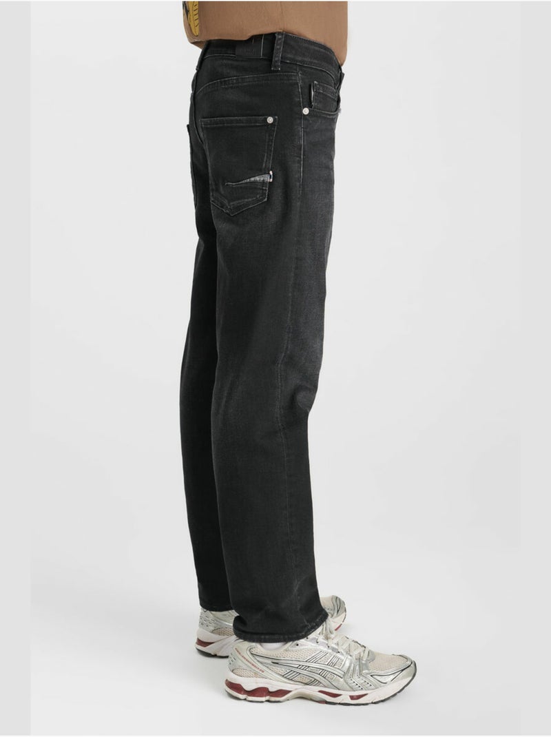 Jeans dritto swann, lunghezza 34 Nero - Kiabi