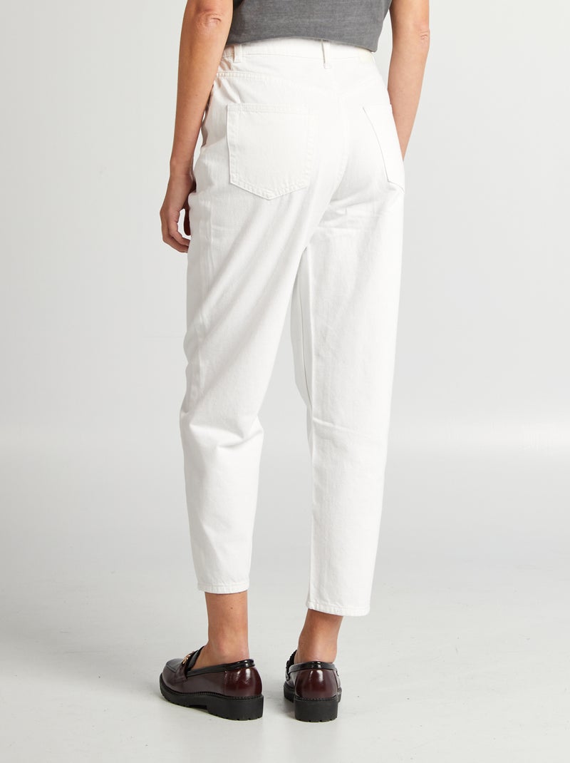 Jeans fit barrel bianco - Kiabi