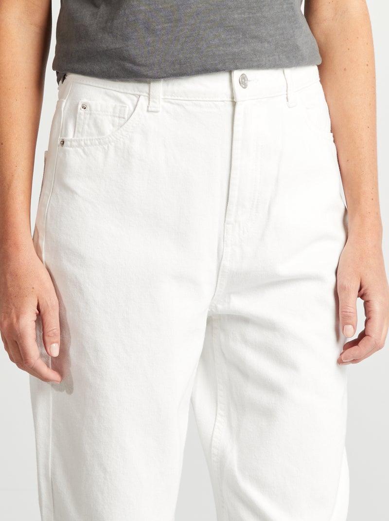 Jeans fit barrel bianco - Kiabi