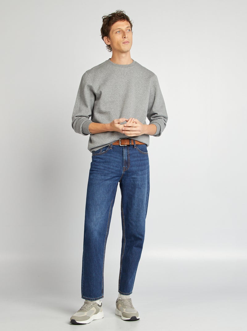 Jeans fit relaxed con canapa BLU - Kiabi