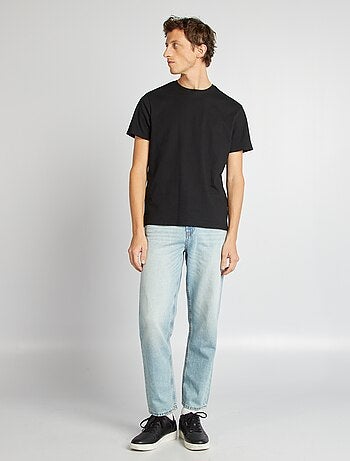 Jeans fit relaxed con canapa