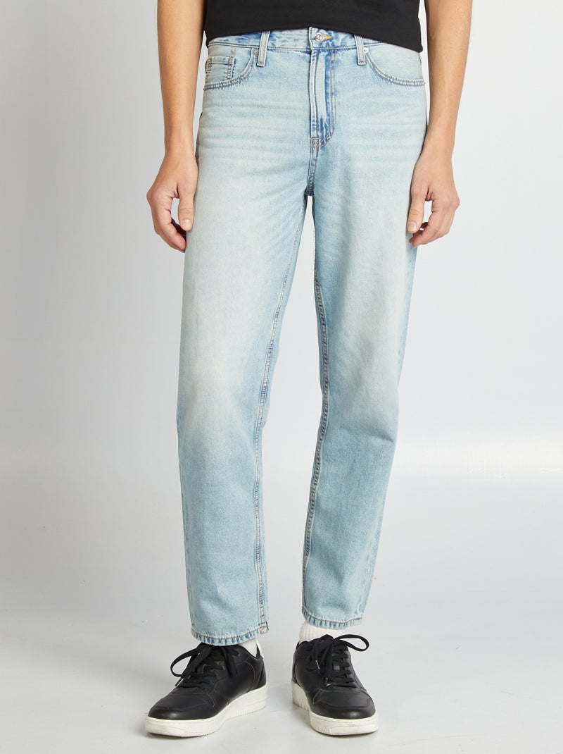 Jeans fit relaxed con canapa BLU - Kiabi