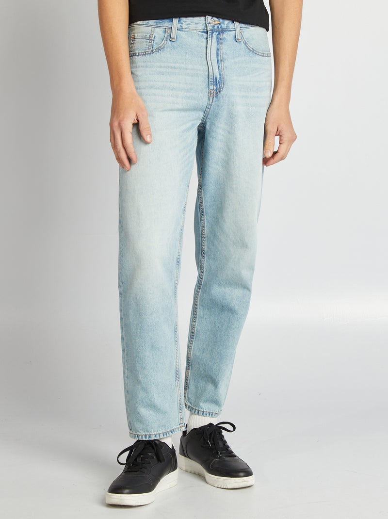 Jeans fit relaxed con canapa BLU - Kiabi
