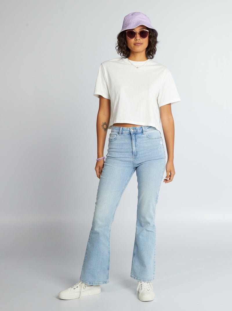 Jeans flare - 5 tasche blu - Kiabi