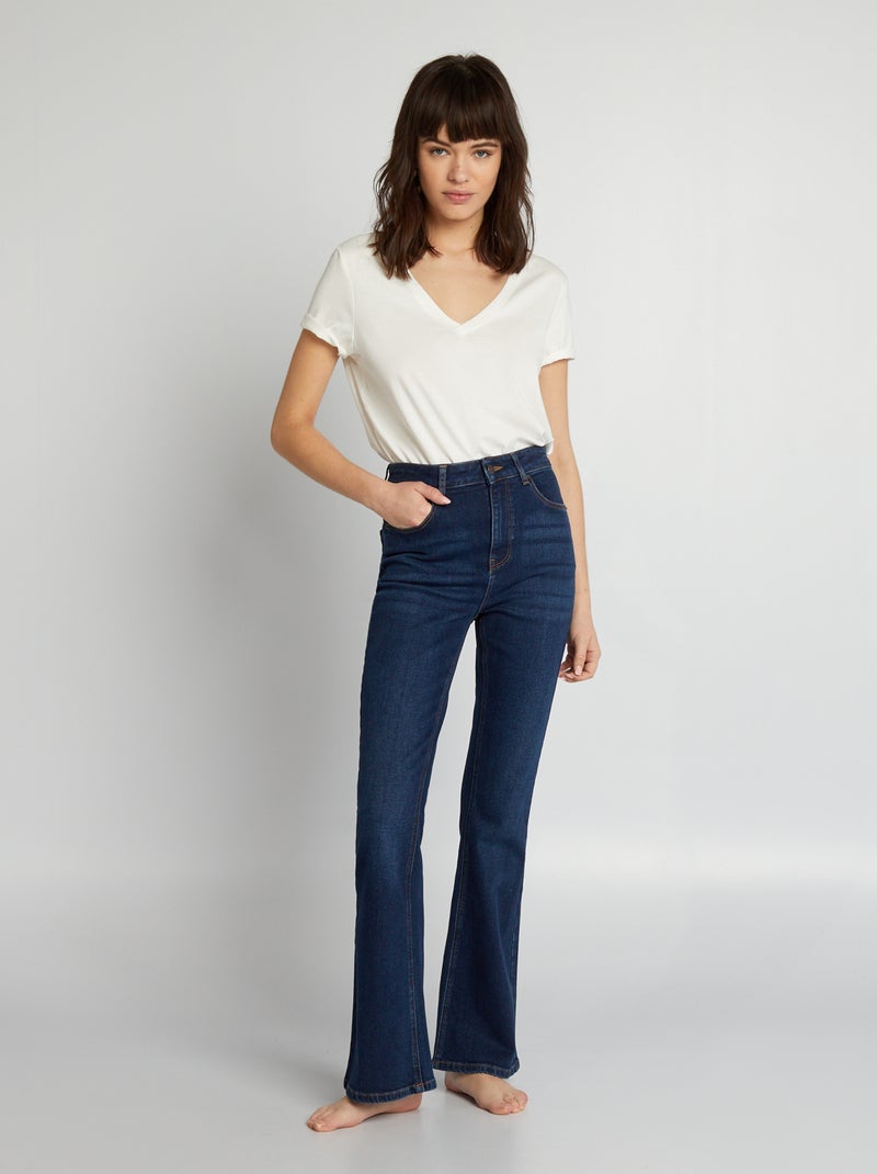 Jeans flare 5 tasche - L28 BLU - Kiabi