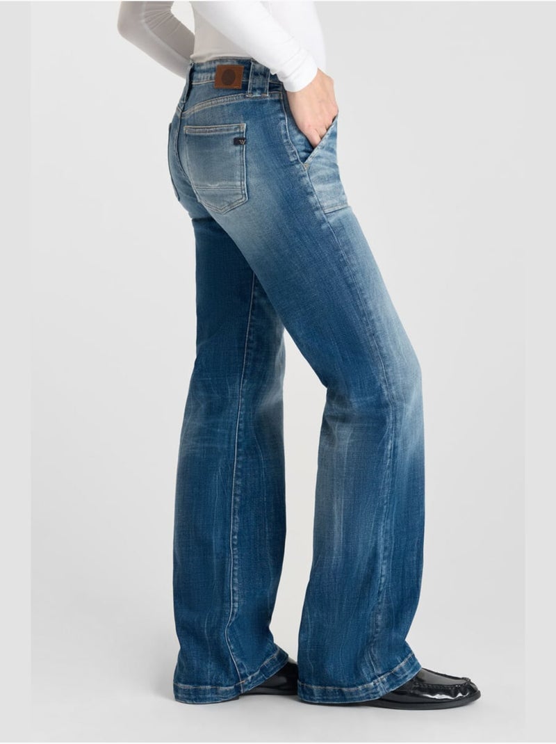 Jeans flare flare, lunghezza 34 Blu - Kiabi