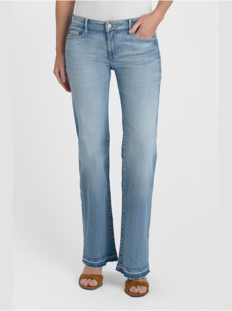 Jeans flare flare, lunghezza 34 Blu - Kiabi