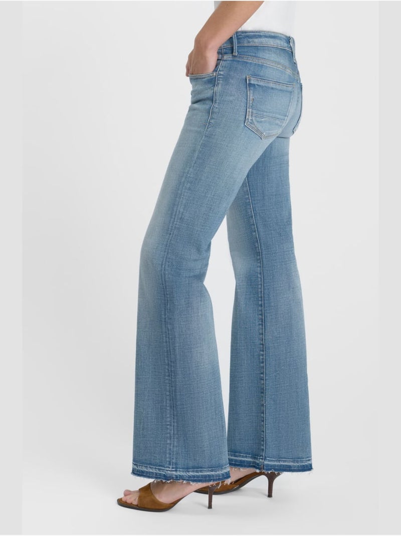 Jeans flare flare, lunghezza 34 Blu - Kiabi