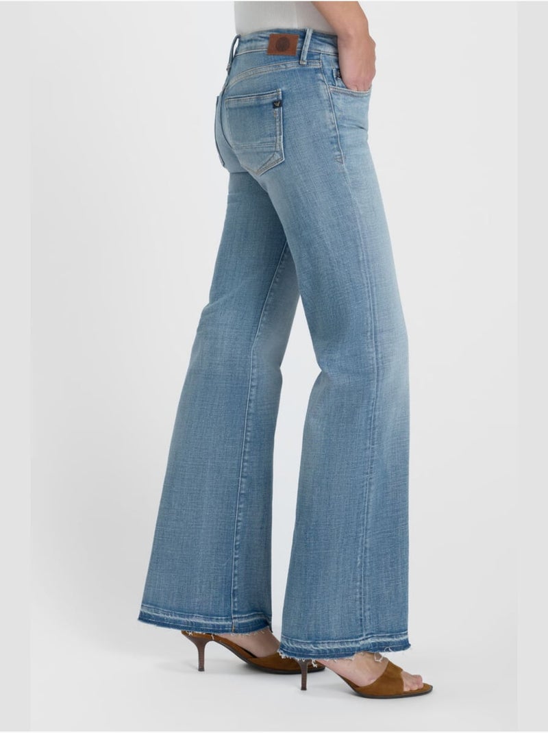 Jeans flare flare, lunghezza 34 Blu - Kiabi