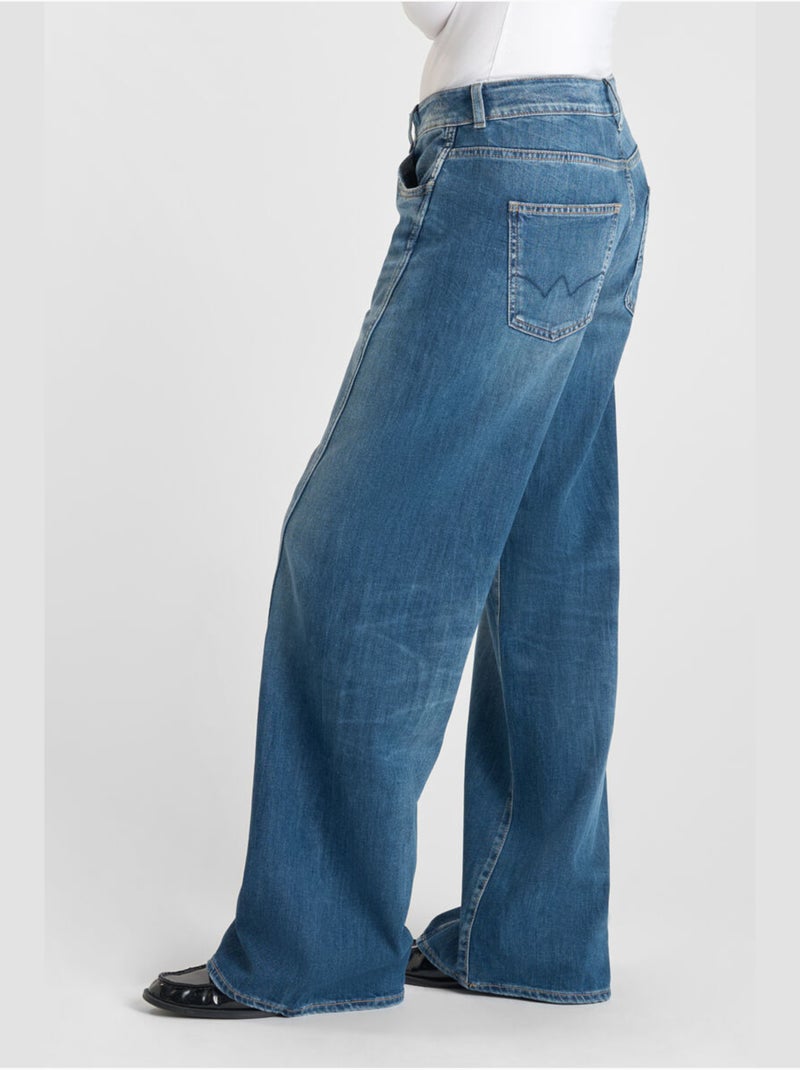 Jeans flare , lunghezza 34 Blu - Kiabi