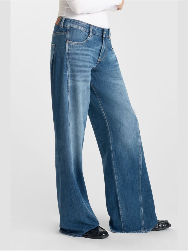 Jeans flare , lunghezza 34 Blu - Kiabi