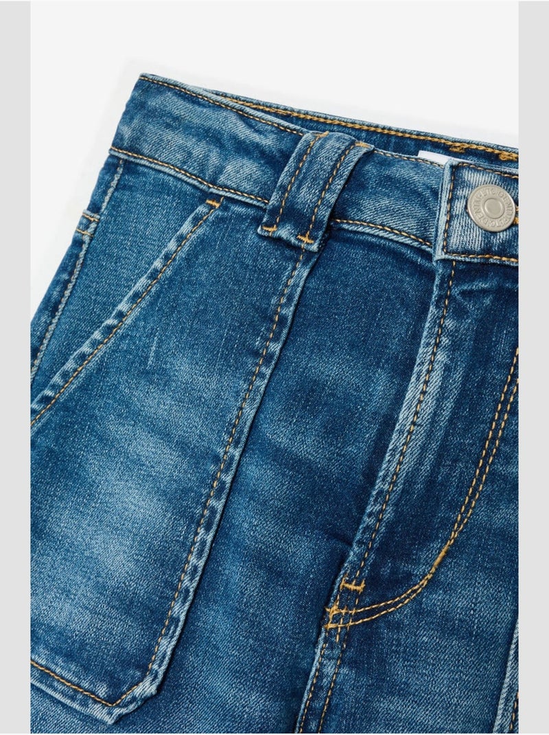 Jeans  flare, lunghezza 34 Blu - Kiabi