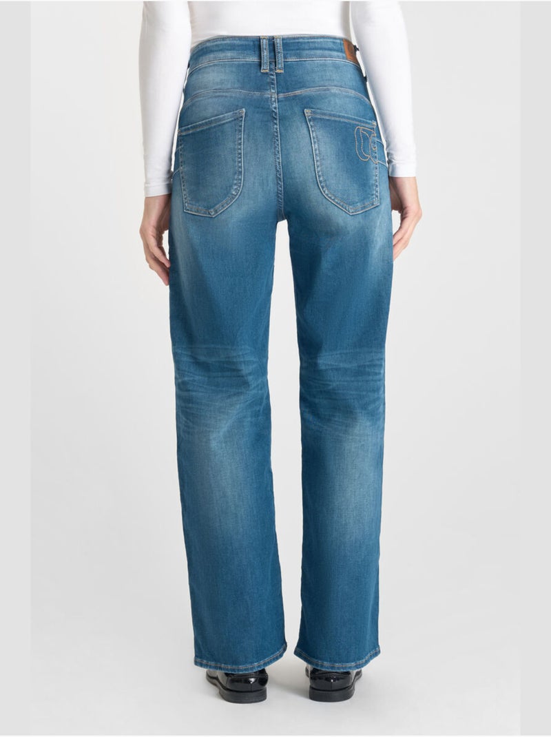 Jeans flare , lunghezza 34 Blu - Kiabi