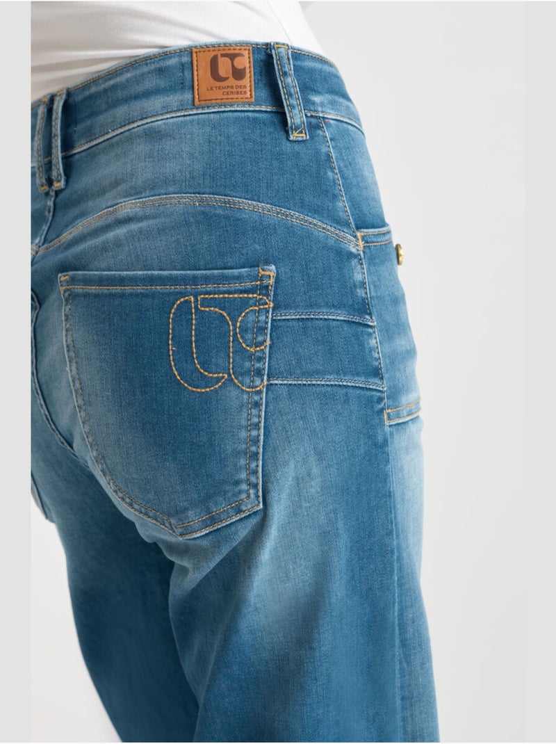 Jeans flare , lunghezza 34 Blu - Kiabi