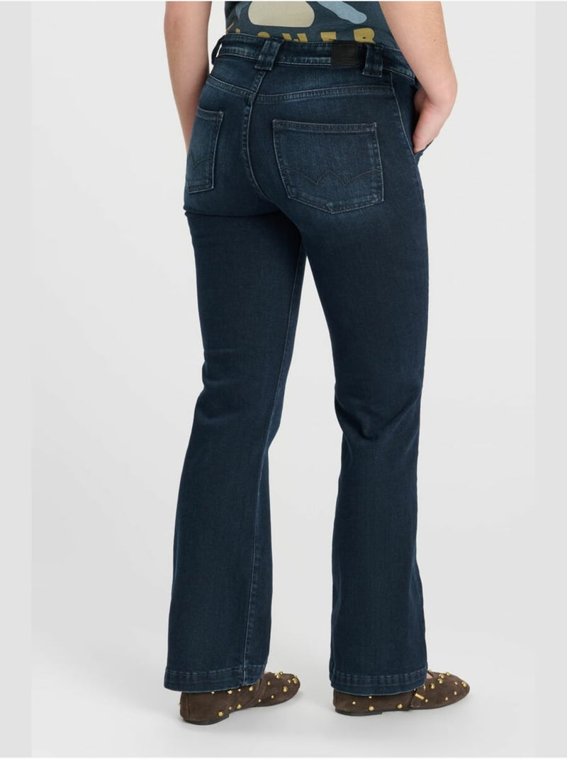 Jeans  flare, lunghezza 34 Blu - Kiabi