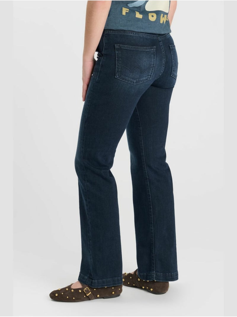Jeans  flare, lunghezza 34 Blu - Kiabi