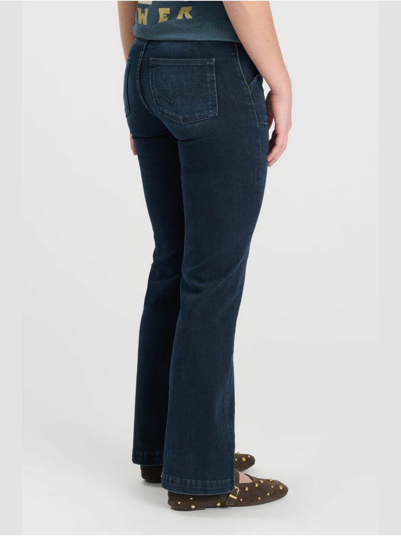 Jeans  flare, lunghezza 34 Blu - Kiabi