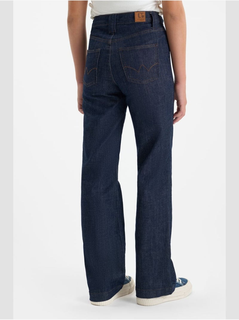 Jeans  flare, lunghezza 34 Blu - Kiabi