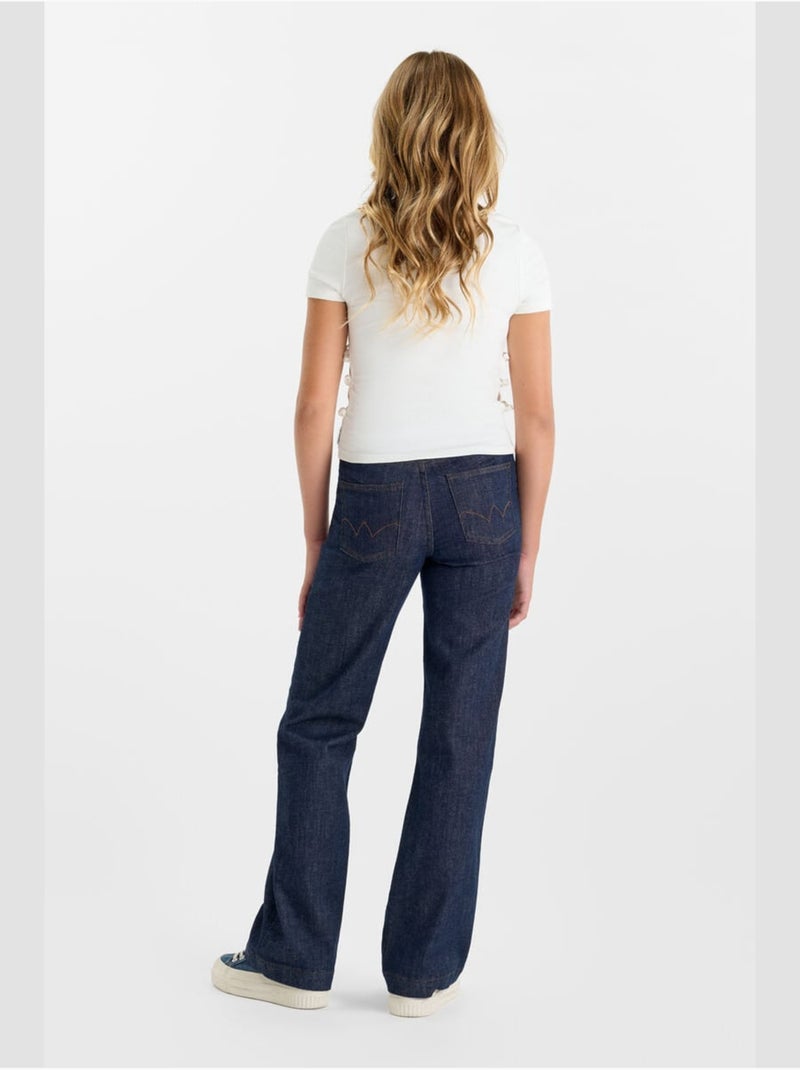 Jeans  flare, lunghezza 34 Blu - Kiabi