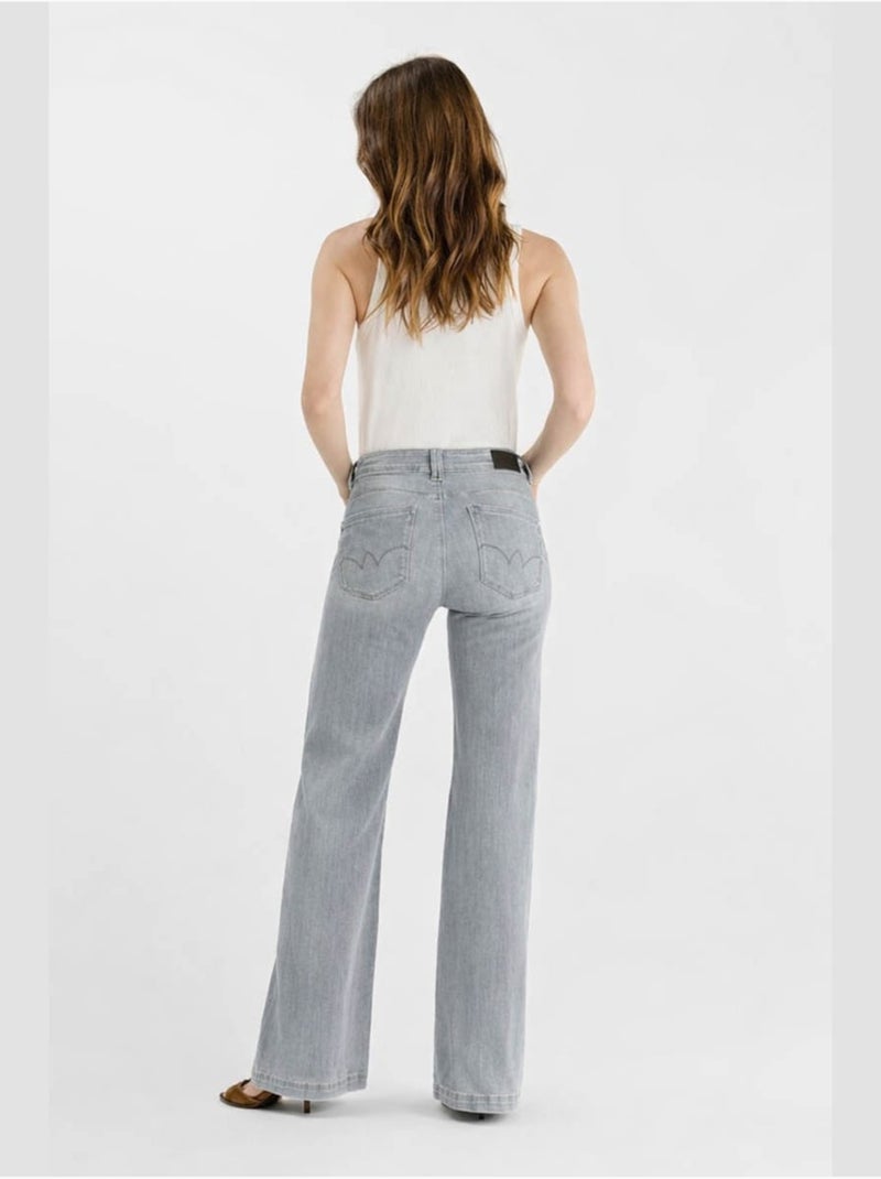 Jeans flare pulp flare, lunghezza 34 Grigio - Kiabi