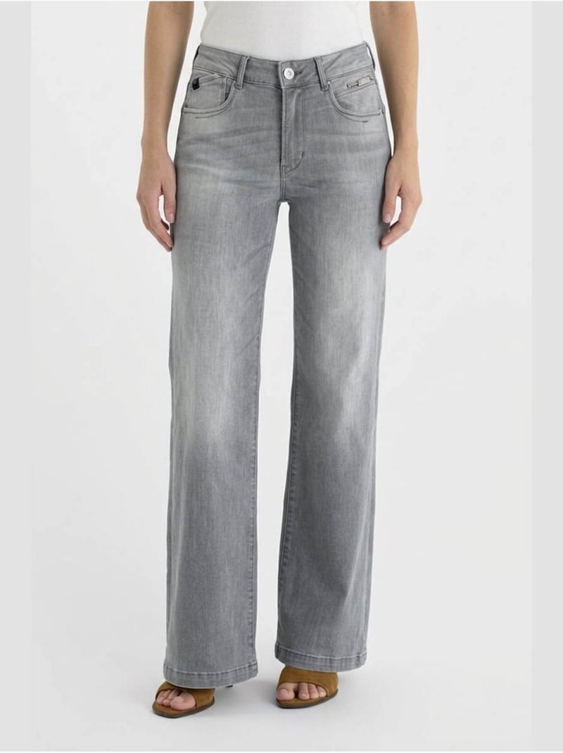 Jeans flare pulp flare, lunghezza 34 Grigio - Kiabi