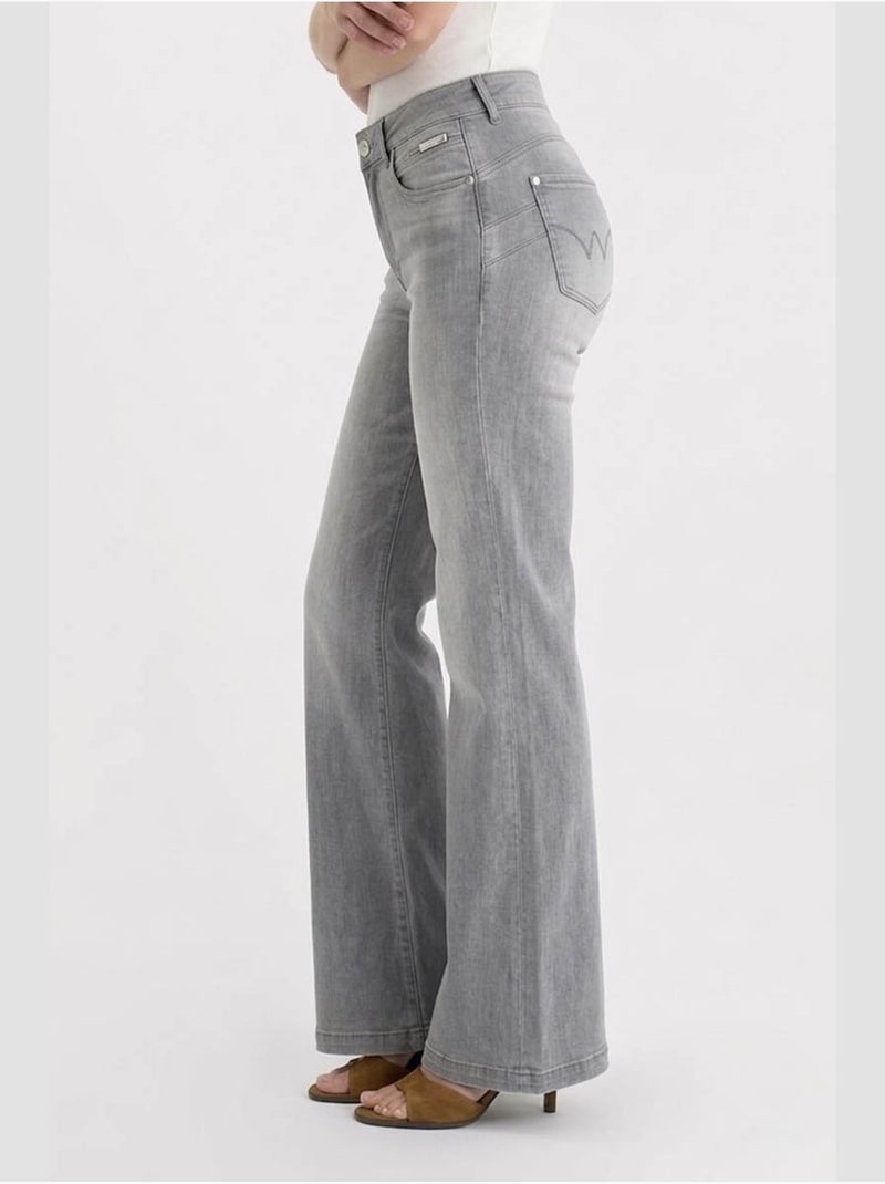 Jeans flare pulp flare, lunghezza 34 Grigio - Kiabi