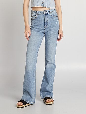 Jeans flare/bootcut a vita alta