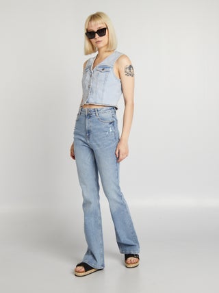 Jeans flare/bootcut a vita alta