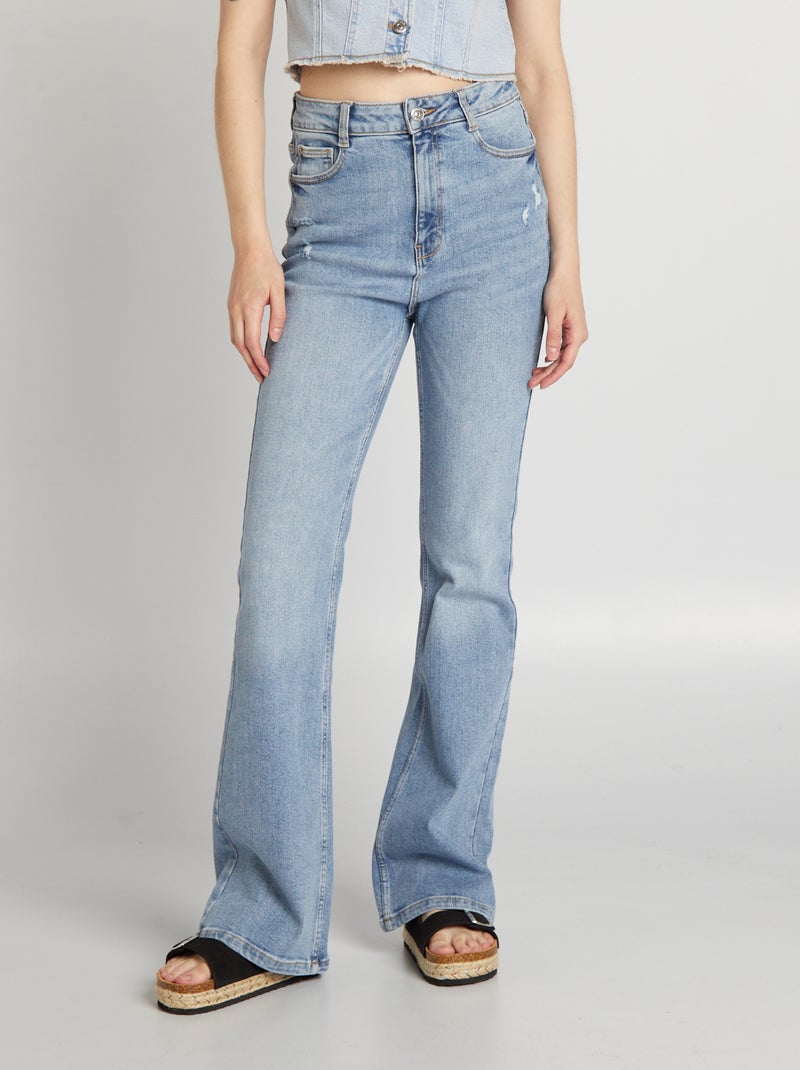 Jeans flare/bootcut a vita alta BLU - Kiabi