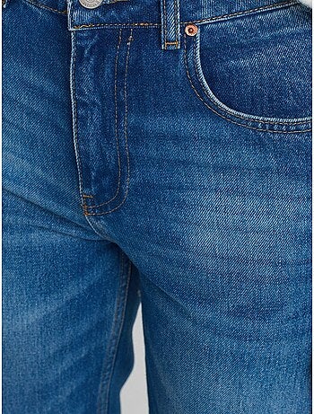 Jeans in cotone a vita alta a gamba dritta dilvin