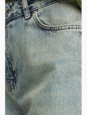 Jeans in cotone a vita bassa a gamba dritta dilvin