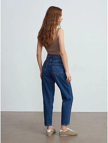 Jeans in cotone a vita bassa a gamba dritta dilvin