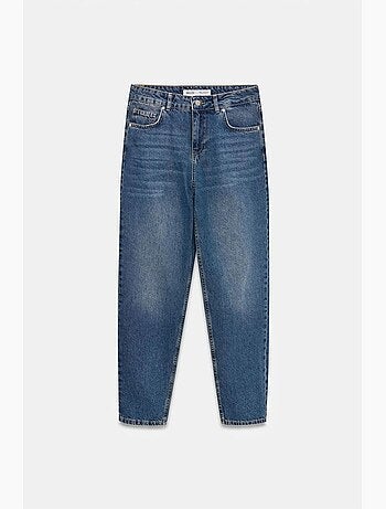 Jeans in cotone a vita bassa a gamba dritta dilvin