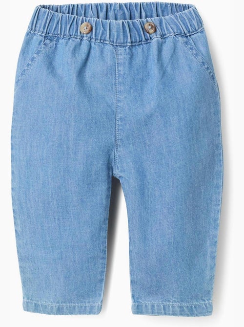 Jeans in cotone con cintura elastica - Kiabi