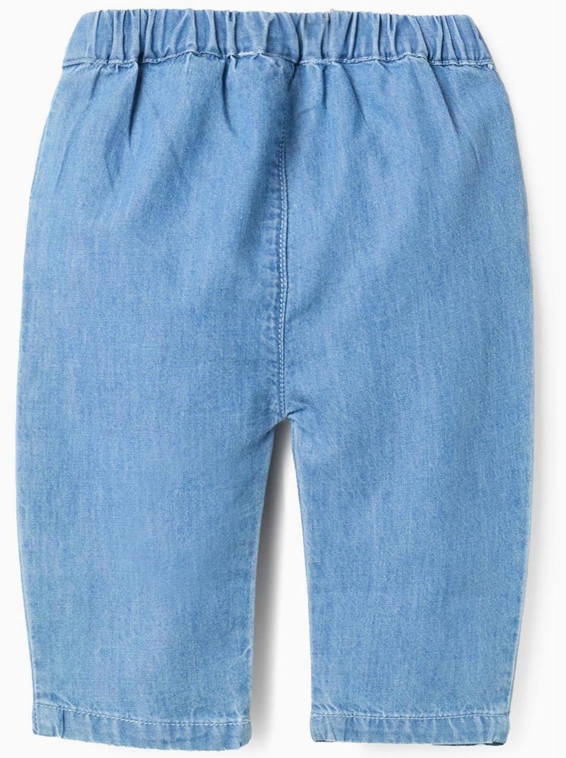 Jeans in cotone con cintura elastica Blu Blu - Kiabi