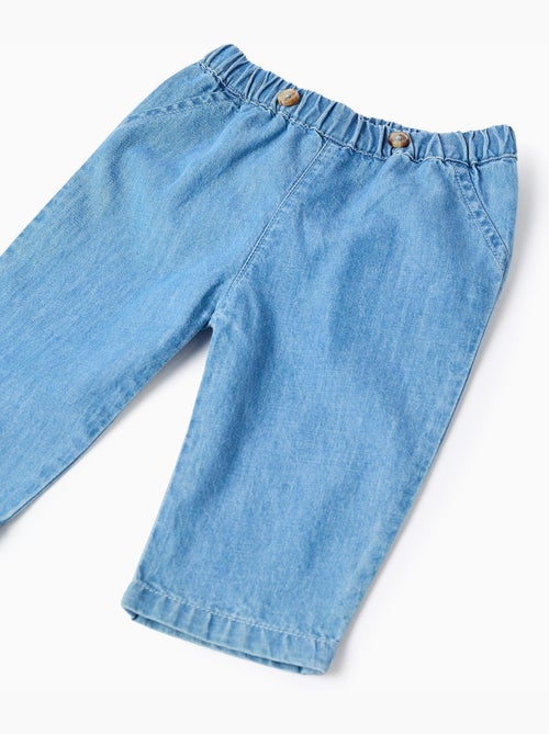 Jeans in cotone con cintura elastica - Kiabi