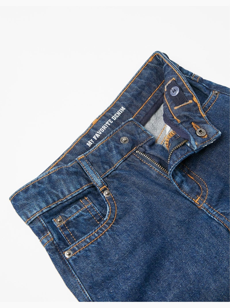 Jeans in cotone 'straight fit' Blu Blu - Kiabi