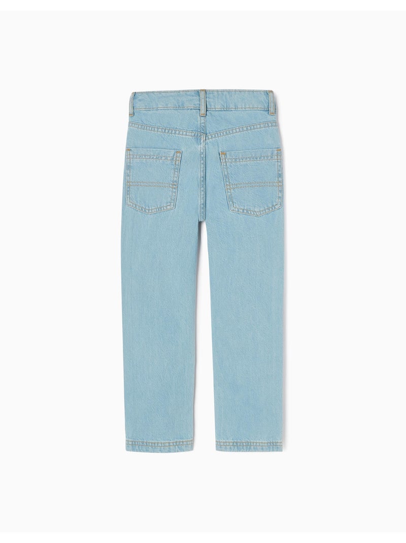 Jeans in cotone 'straight fit' Blu chiaro - Kiabi