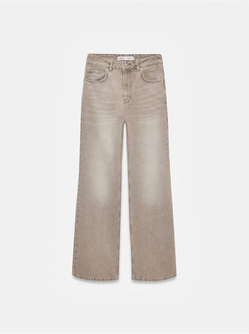 Jeans in denim a gamba dritta a vita alta dilvin - Kiabi Jeans in denim a gamba dritta a vita alta dilvin - Kiabi