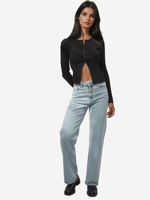 Jeans in denim a gamba dritta hiccup - Kiabi Jeans in denim a gamba dritta hiccup - Kiabi