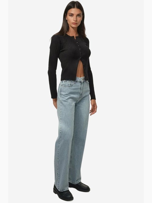Jeans in denim a gamba dritta hiccup - Kiabi Jeans in denim a gamba dritta hiccup - Kiabi