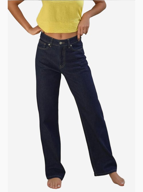 Jeans in denim a gamba dritta hiccup - Kiabi Jeans in denim a gamba dritta hiccup - Kiabi