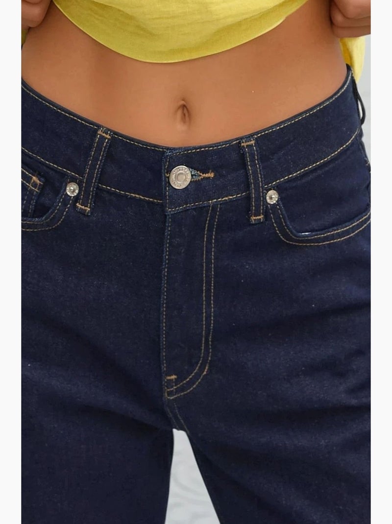 Jeans in denim a gamba dritta hiccup Blu grigiastro - Kiabi