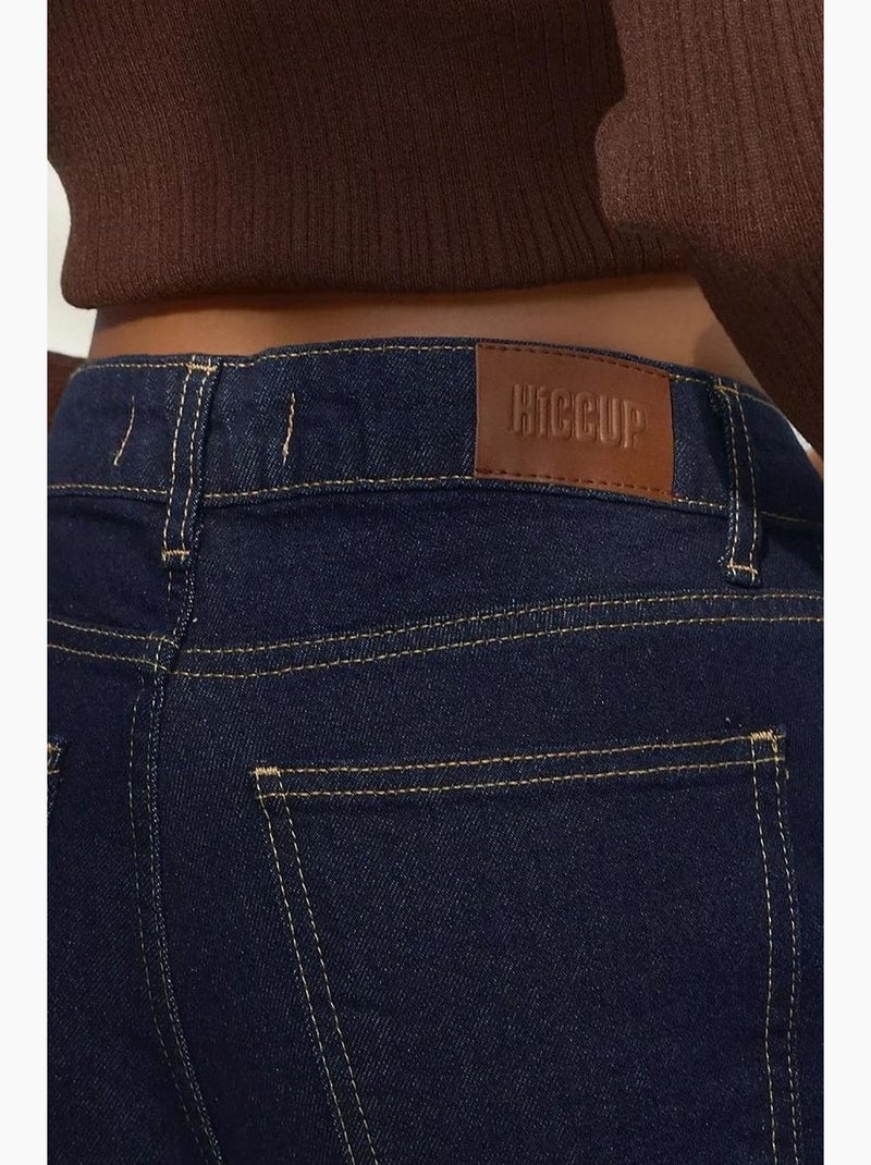 Jeans in denim a gamba dritta hiccup Blu grigiastro - Kiabi