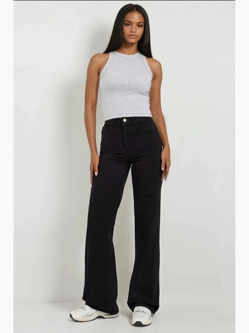 Jeans in denim a gamba dritta hiccup - Kiabi Jeans in denim a gamba dritta hiccup - Kiabi