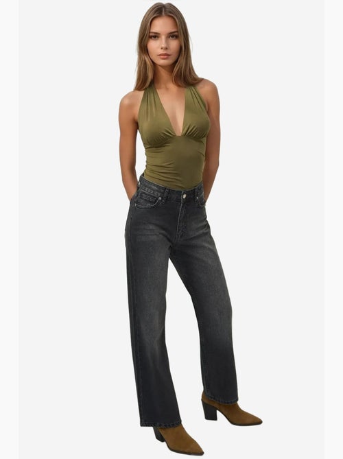 Jeans in denim a gamba dritta hiccup - Kiabi Jeans in denim a gamba dritta hiccup - Kiabi