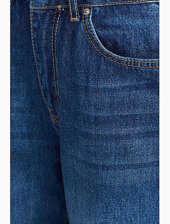 Jeans in denim a vita alta a gamba ampia dilvin