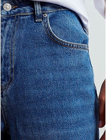 Jeans in denim a vita alta a gamba ampia dilvin